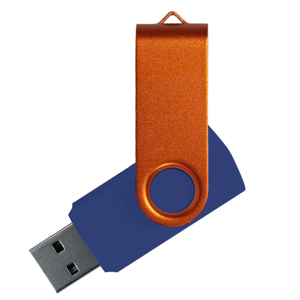 Флеш накопитель USB 2.0 Twister Сolor Mix 16GB, пластик Софт Тач/металл