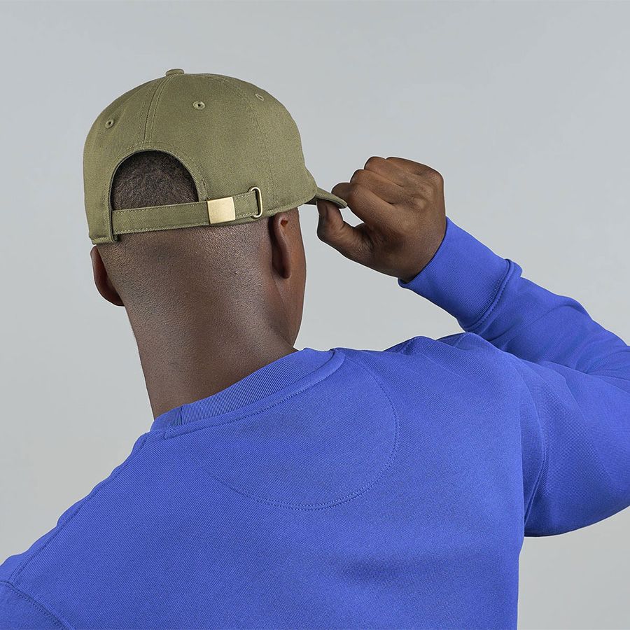 Бейсболка "DAD HAT-S FIVE", 5 клиньев, металлическая застежка, бежевый, 80% органический хлопок, 20% переработанный хлопок, 270 г/м2