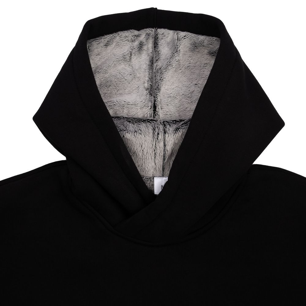 Худи Furry Oversize, черное, размер M/L