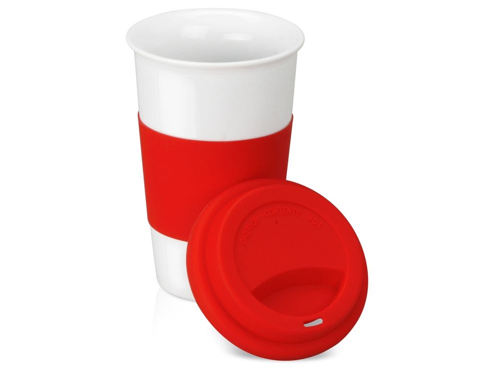 Кружка «Нью-Йорк» с силиконовой крышкой и манжетой