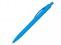Ручка шариковая, пластик, софт тач, голубой
