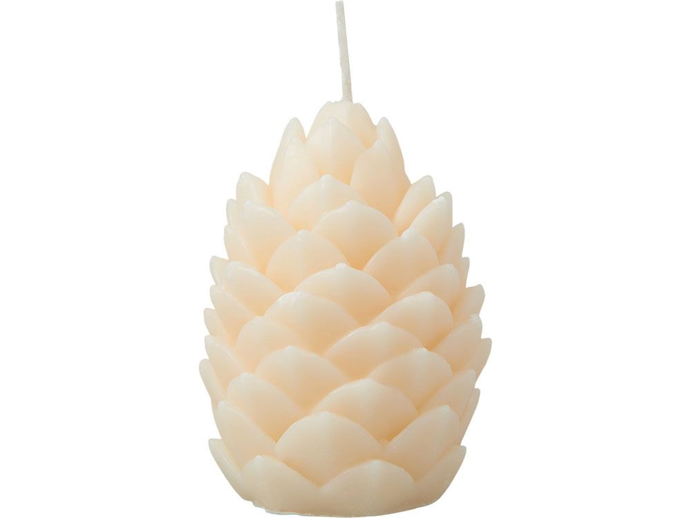Свеча "Шишка", молочный