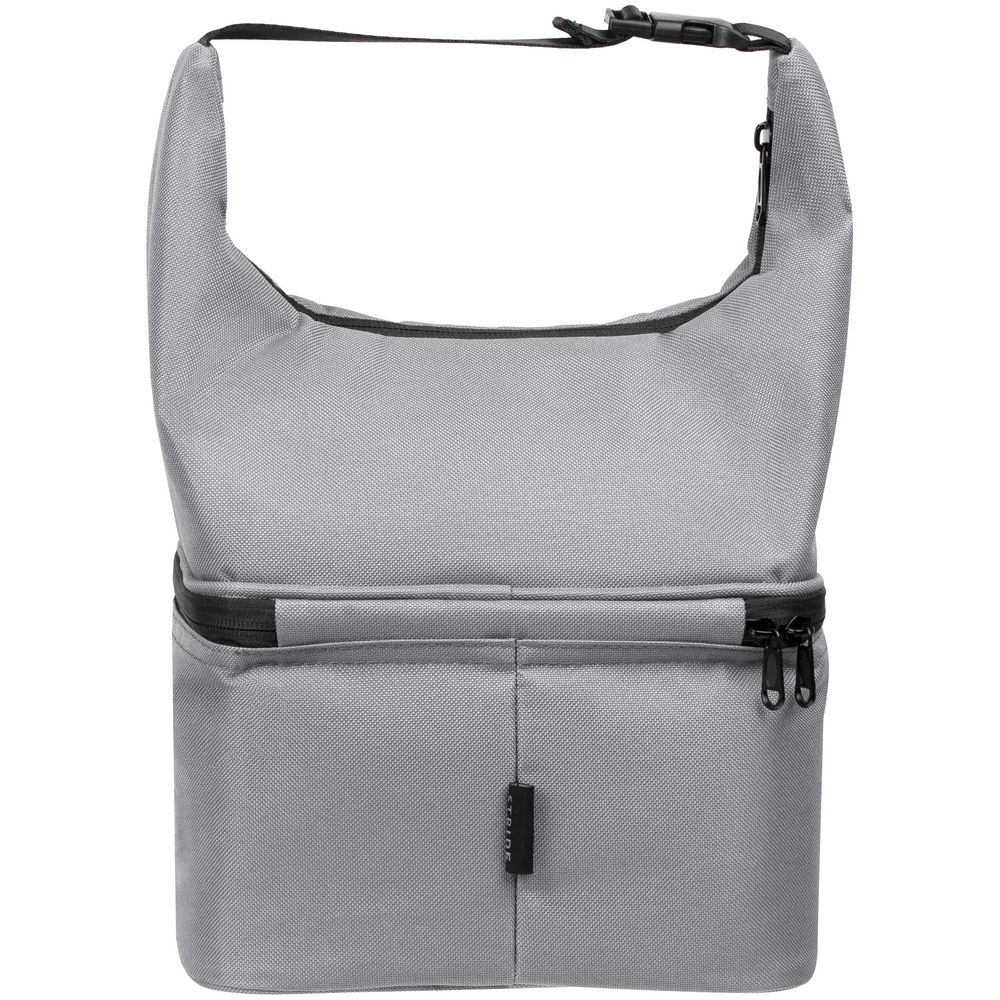 Термосумка с ланчбоксом Smakk, серая Термосумка с ланчбоксом Smakk, серая