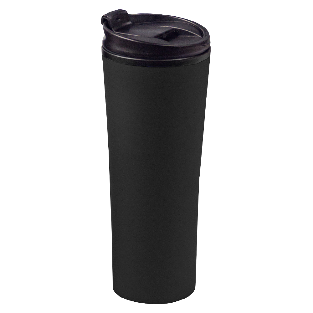 Термокружка Bliss пластик/металл, 460 мл, черная