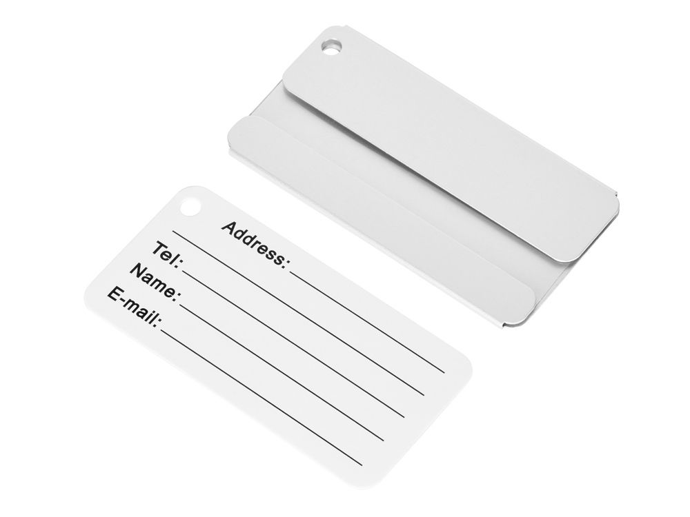 Бирка для багажа "Travel", серебристый