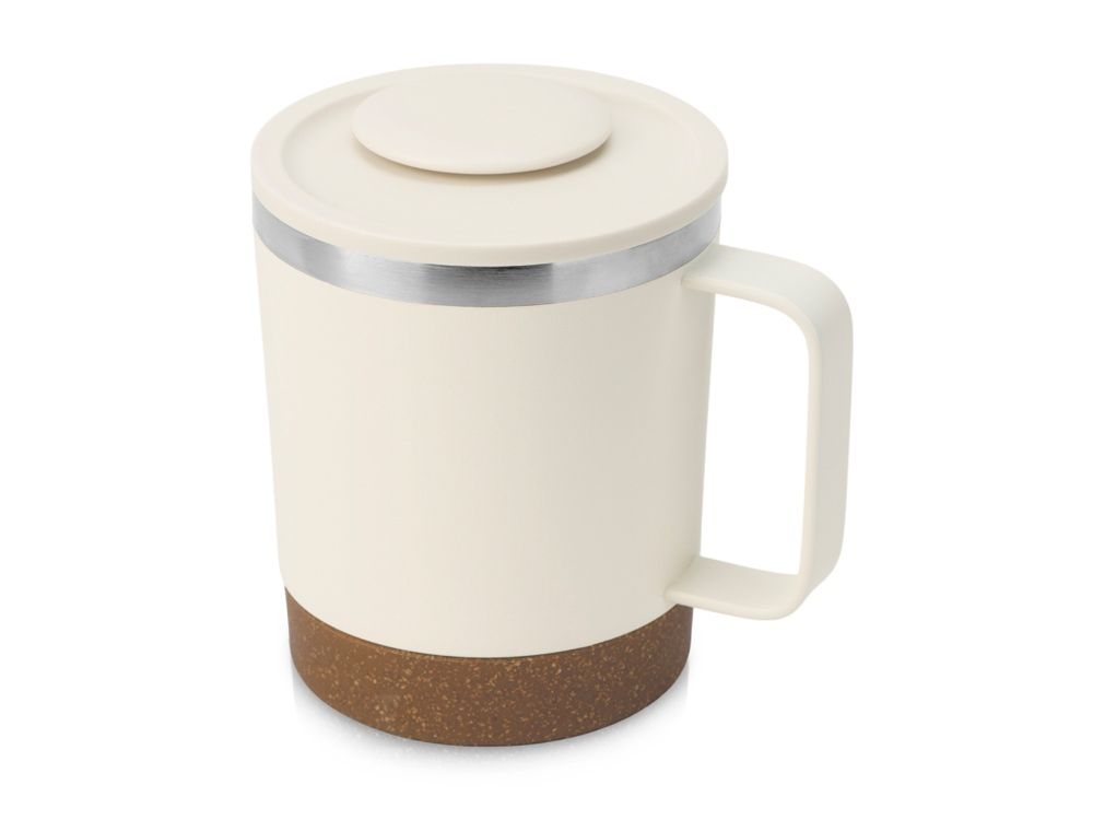 Стальная кружка с двойными стенками "Swipe", белый0,00