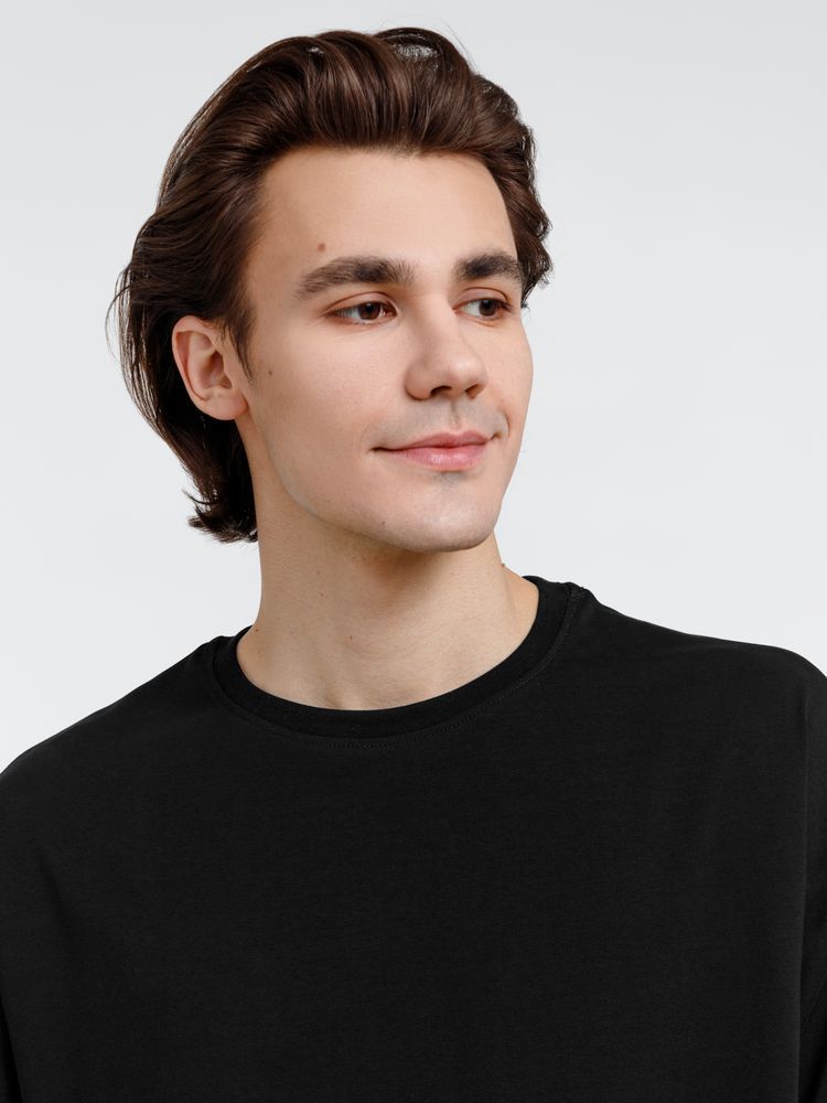 Футболка оверсайз унисекс City Sapiens, черная, размер S