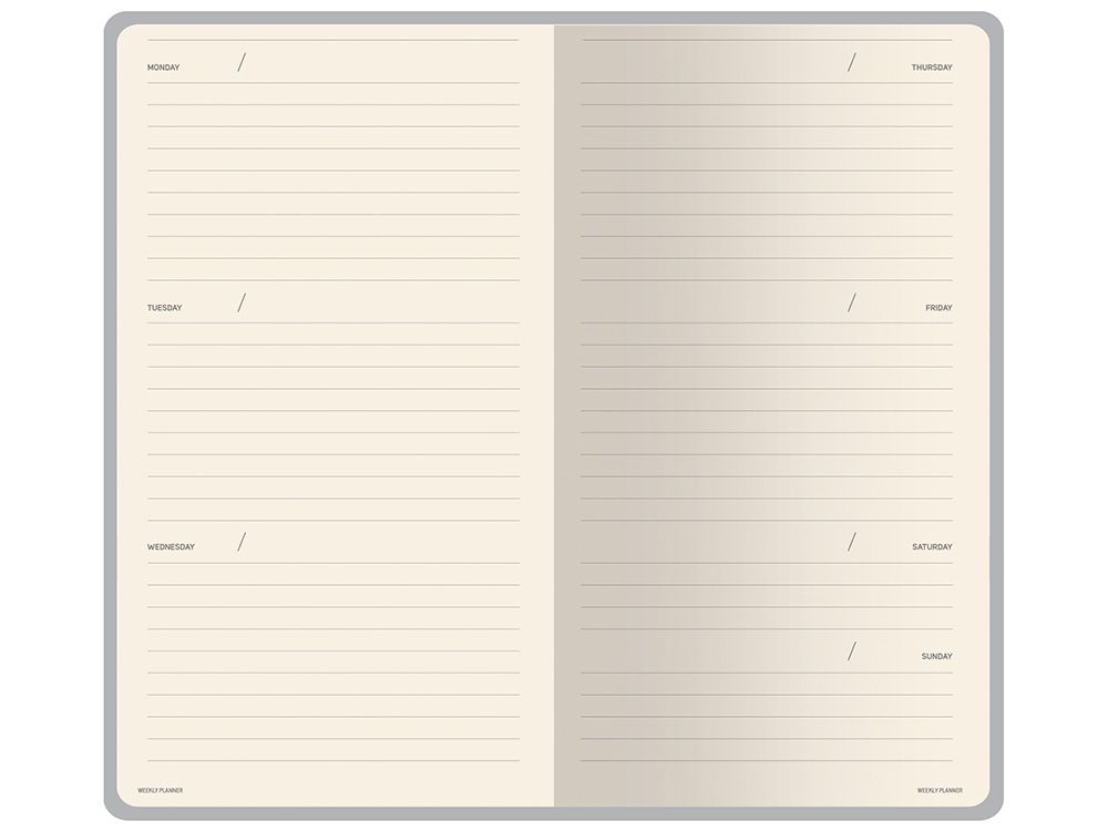 Еженедельник недатированный А6 "Black" с нашивкой, черный