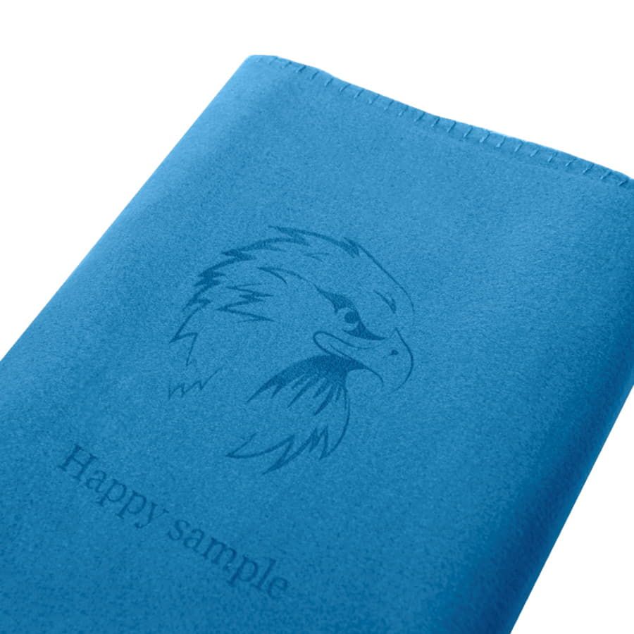 Плед "Color"; желтый; 130х150 см; флис 200 гр/м2; шелкография, вышивка