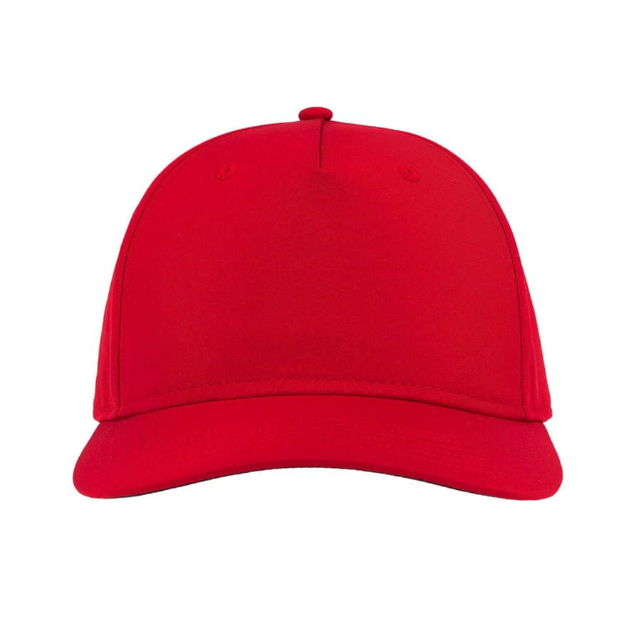 Бейсболка "RAY", 5 клиньев, застежка на липучке, красный, 100 % полиэстер, 193 г/м2