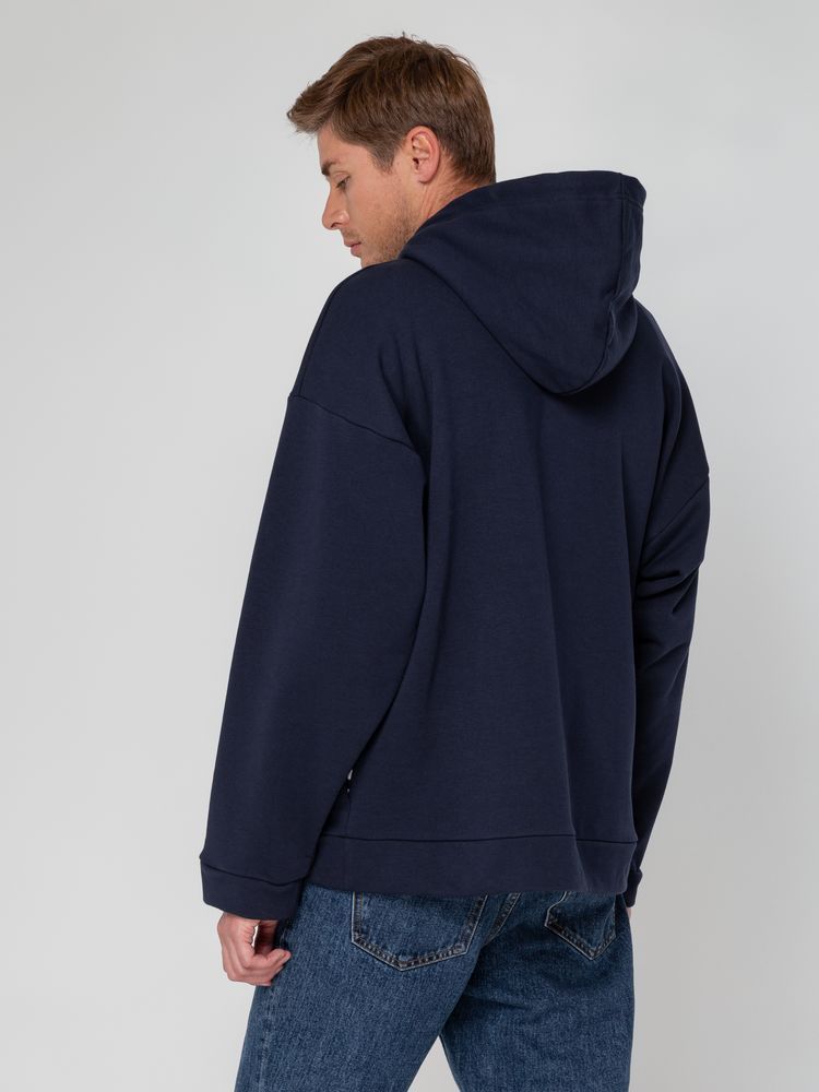 Худи унисекс оверсайз Seamark, темно-синее, размер M/L