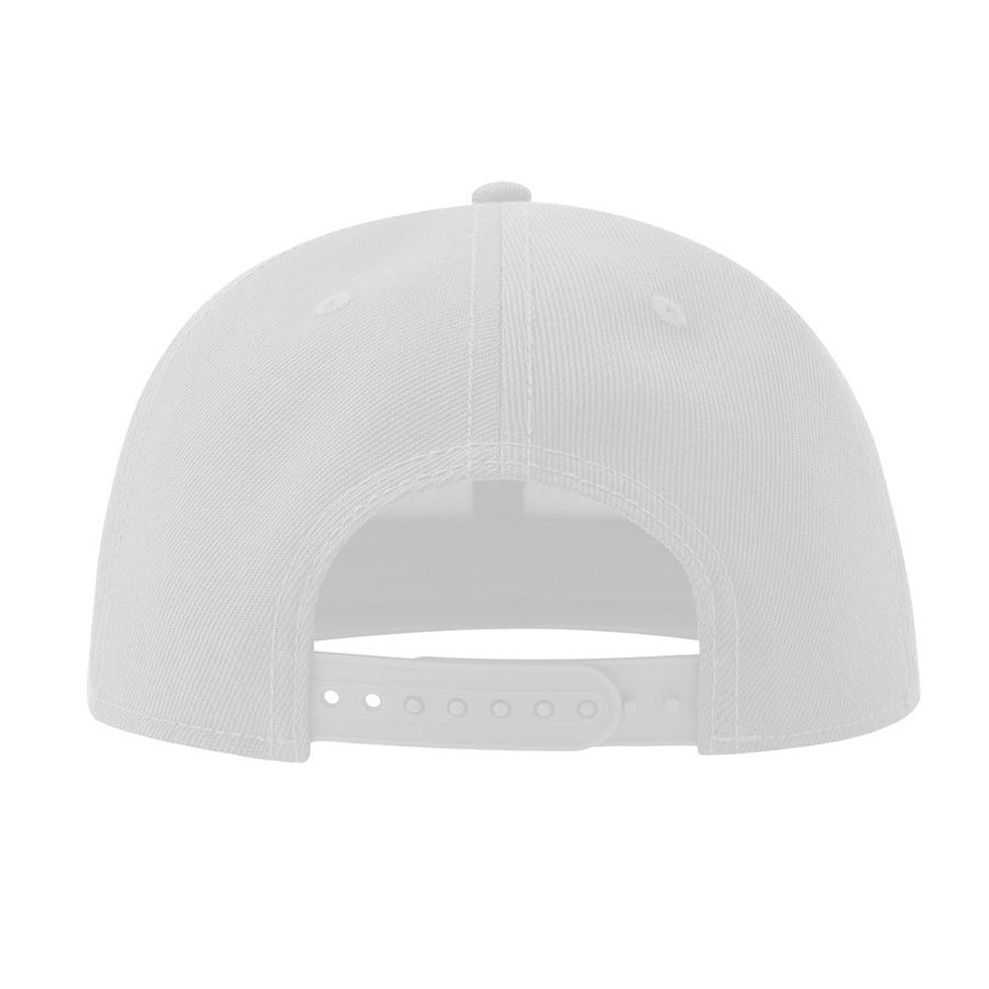 Бейсболка "SNAP BACK-S", 6 клиньев, пластиковая застежка, белый, 100% переработанный полиэстер, 300 гр/м2