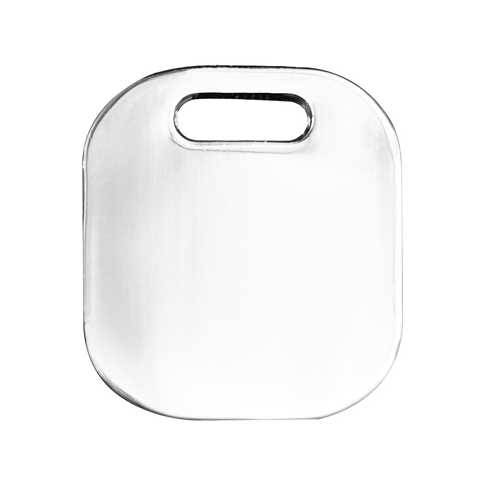 Шильд металлический квадратный со скругленными углами