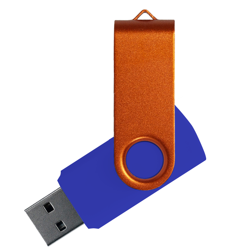 Флеш накопитель USB 2.0 Twister Сolor Mix 16GB, пластик Софт Тач/металл