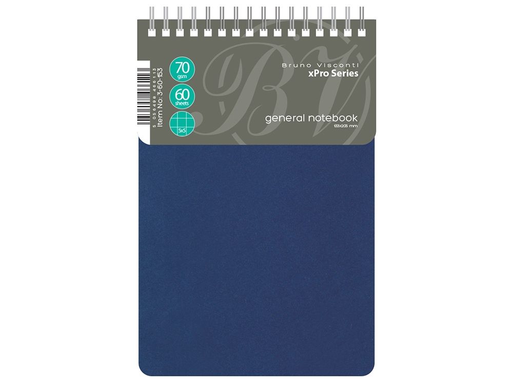 Бизнес - блокнот А5 (135 х 198 мм.) "xPro" 60 л., синий