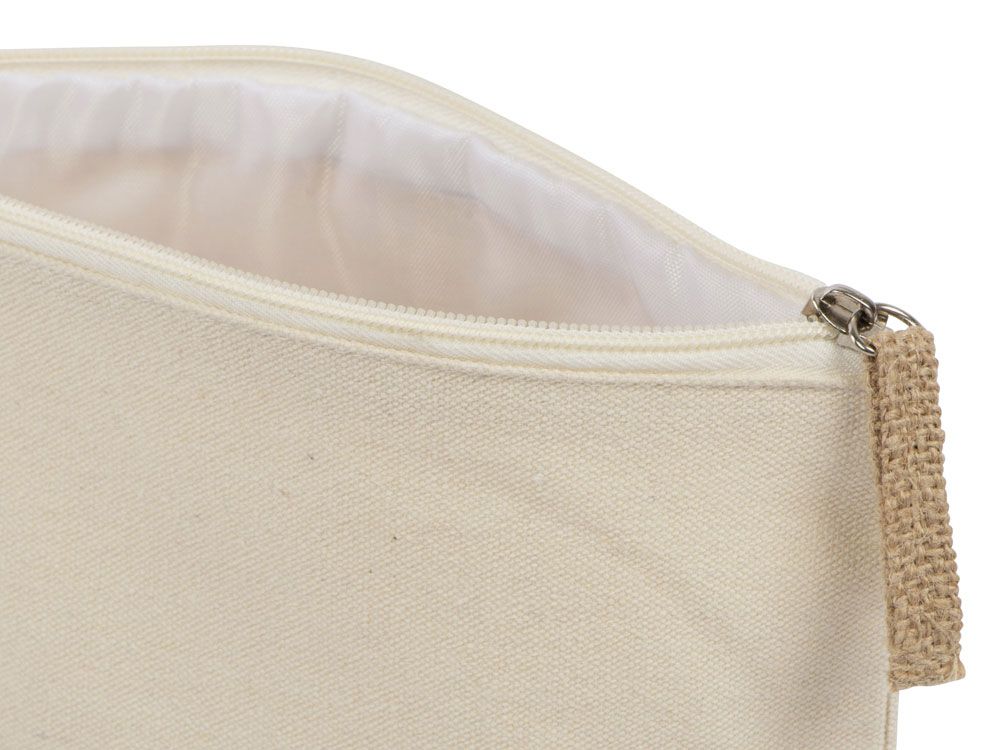 Косметичка "Jute" из хлопка и джута, натуральный