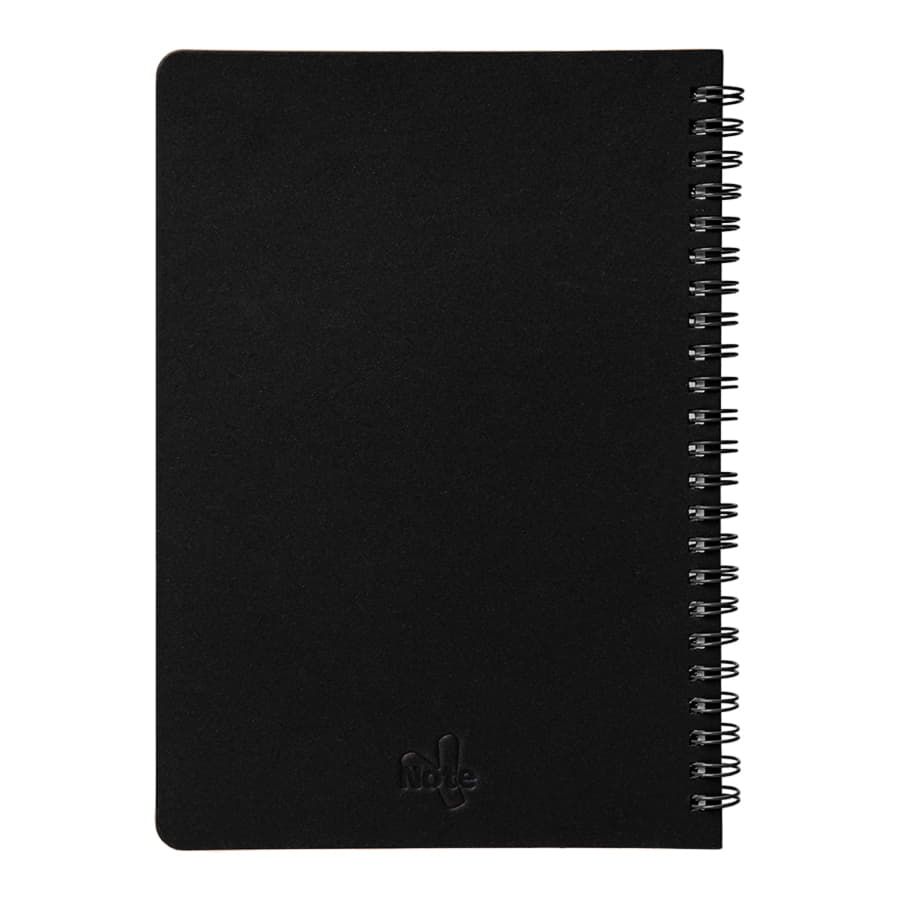 Блокнот на двойной пружине HELIX, 143 х 205 мм, черный, блок в линейку