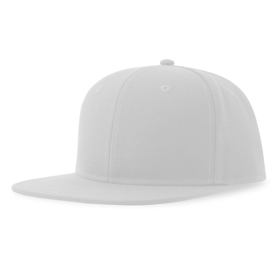 Бейсболка "SNAP BACK-S", 6 клиньев, пластиковая застежка, белый, 100% переработанный полиэстер, 300 гр/м2