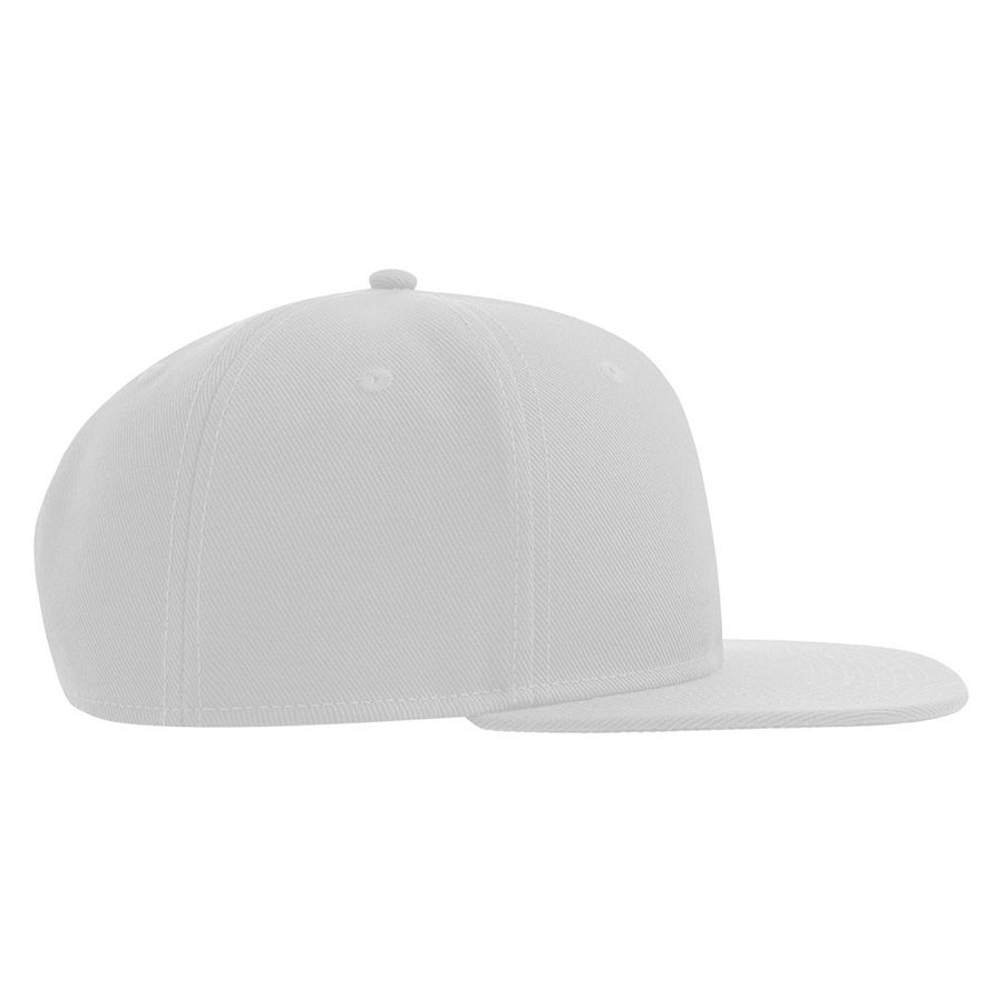 Бейсболка "SNAP BACK-S", 6 клиньев, пластиковая застежка, белый, 100% переработанный полиэстер, 300 гр/м2