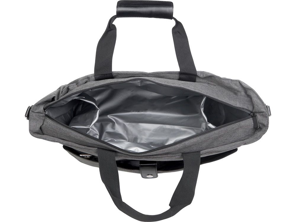 Сумка-холодильник Fabrizio со штопором, серый/черный