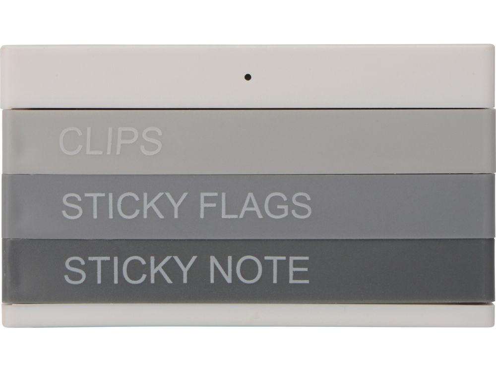 Настольный органайзер с функцией беспроводной зарядки, белый