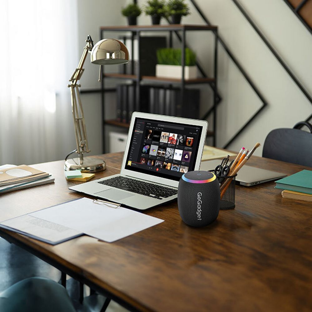 Беспроводная колонка c подсветкой CityWave Pro, черная