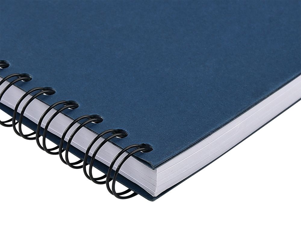 Ежедневник недатированный на гребне А5 "Pragmatic", темно-синий