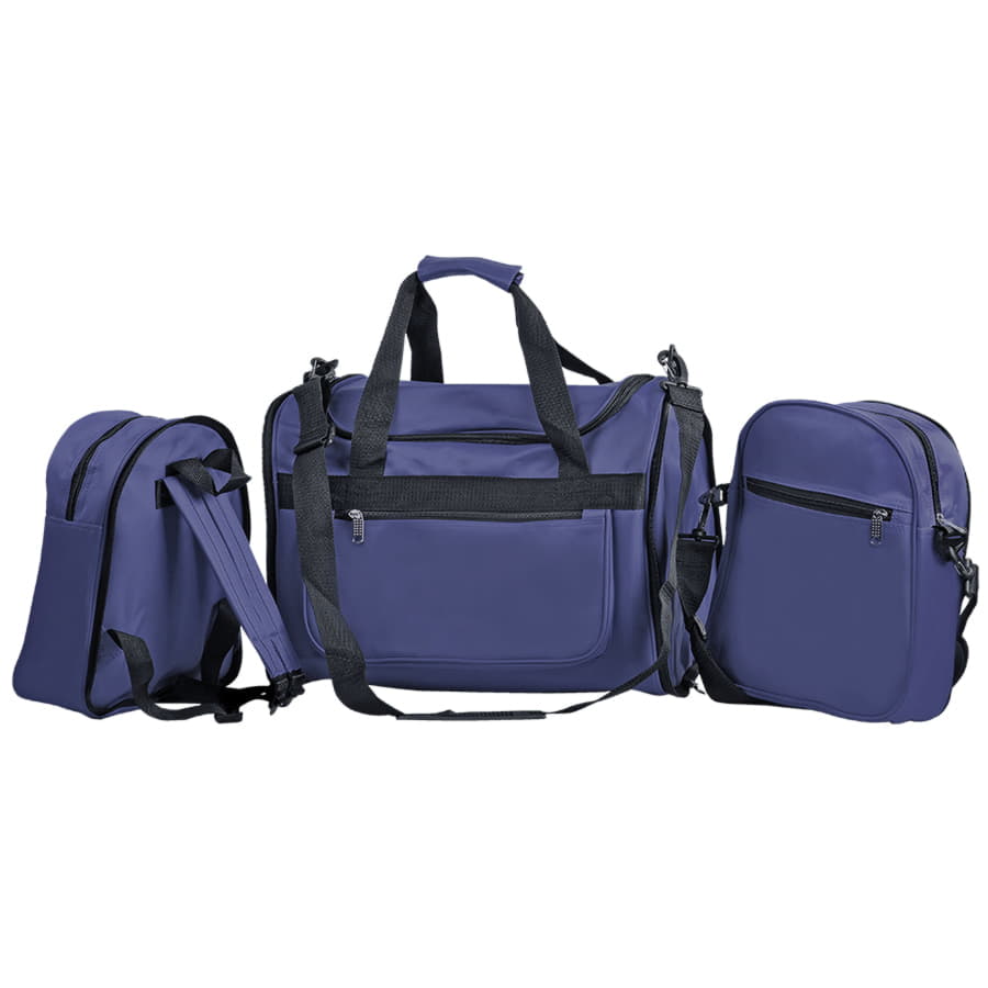 Сумка "Quatro"; синий; 61х30х21 см; нейлон; шелкография