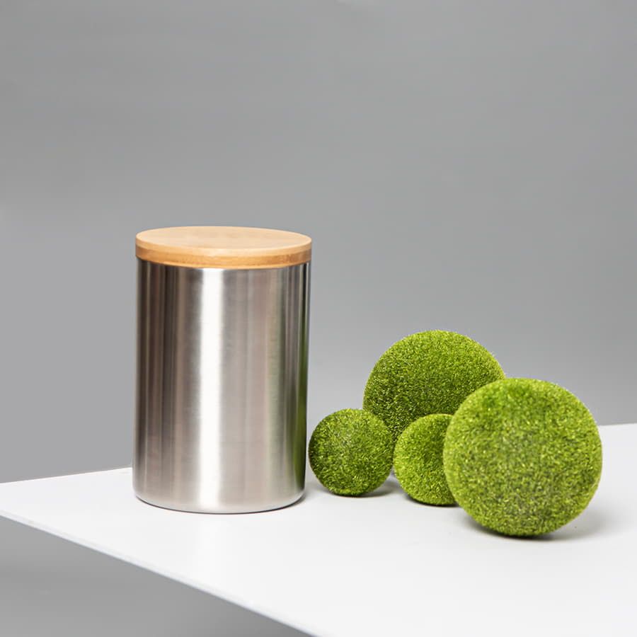 Термокружка BAMBOO с крышкой, 350мл. серебристый, нержавеющая сталь, бамбук