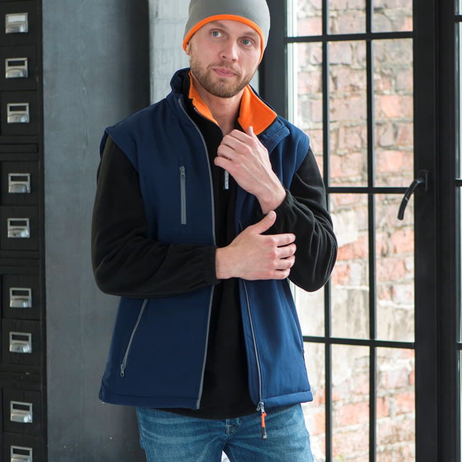 Жилет мужской "TARVISIO MAN", белый, S, полиэстер/эластан, 320 г/м2