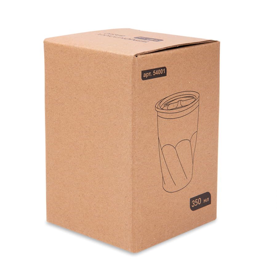 Термокружка BASIC, 350 мл; белый; металл/пластик