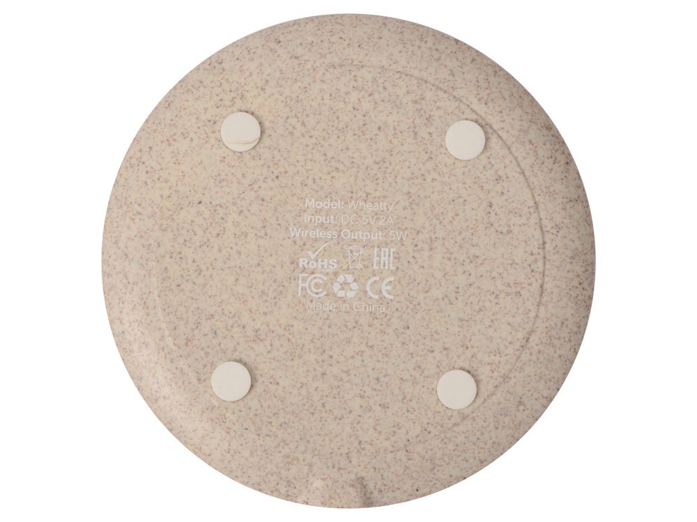 Беспроводное зарядное устройство «Wheatty» из пшеничной соломы, 5W
