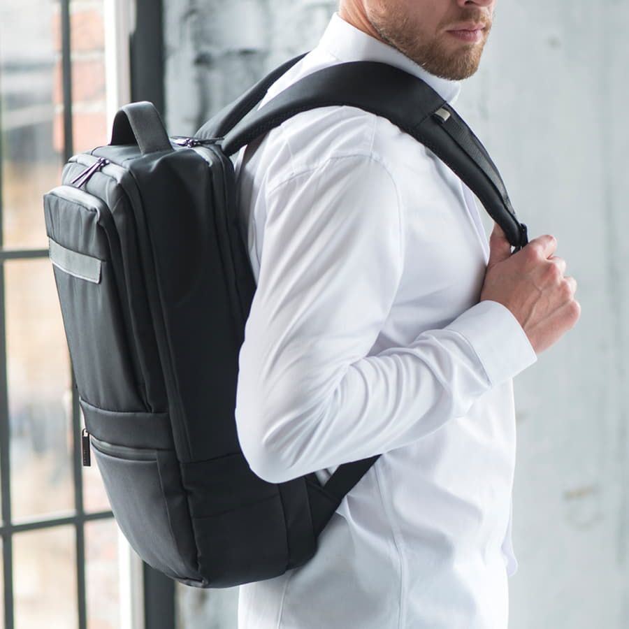 Рюкзак "Vector", черный, 45х32х14 см, 100% полиэстер 