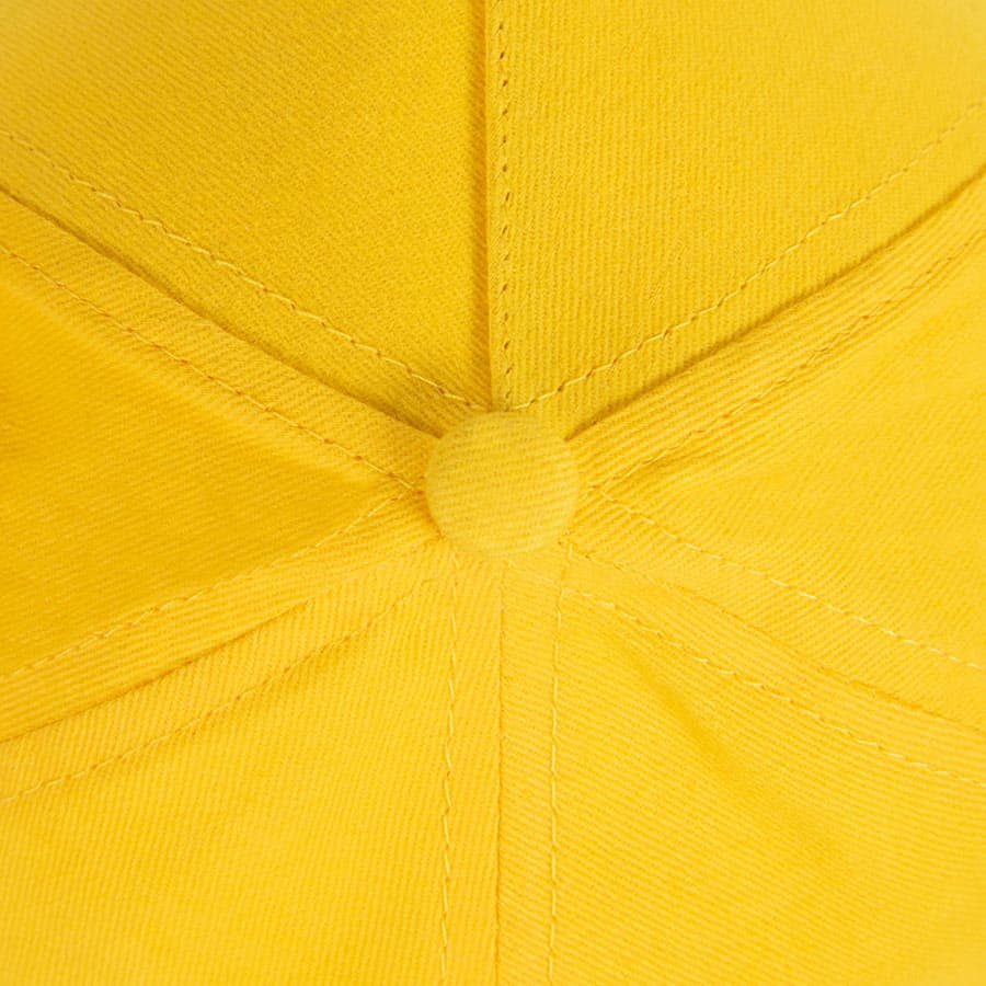 Бейсболка "Standard", 5 клиньев, металлическая застежка; желтый; 100% хлопок; плотность 180 г/м2