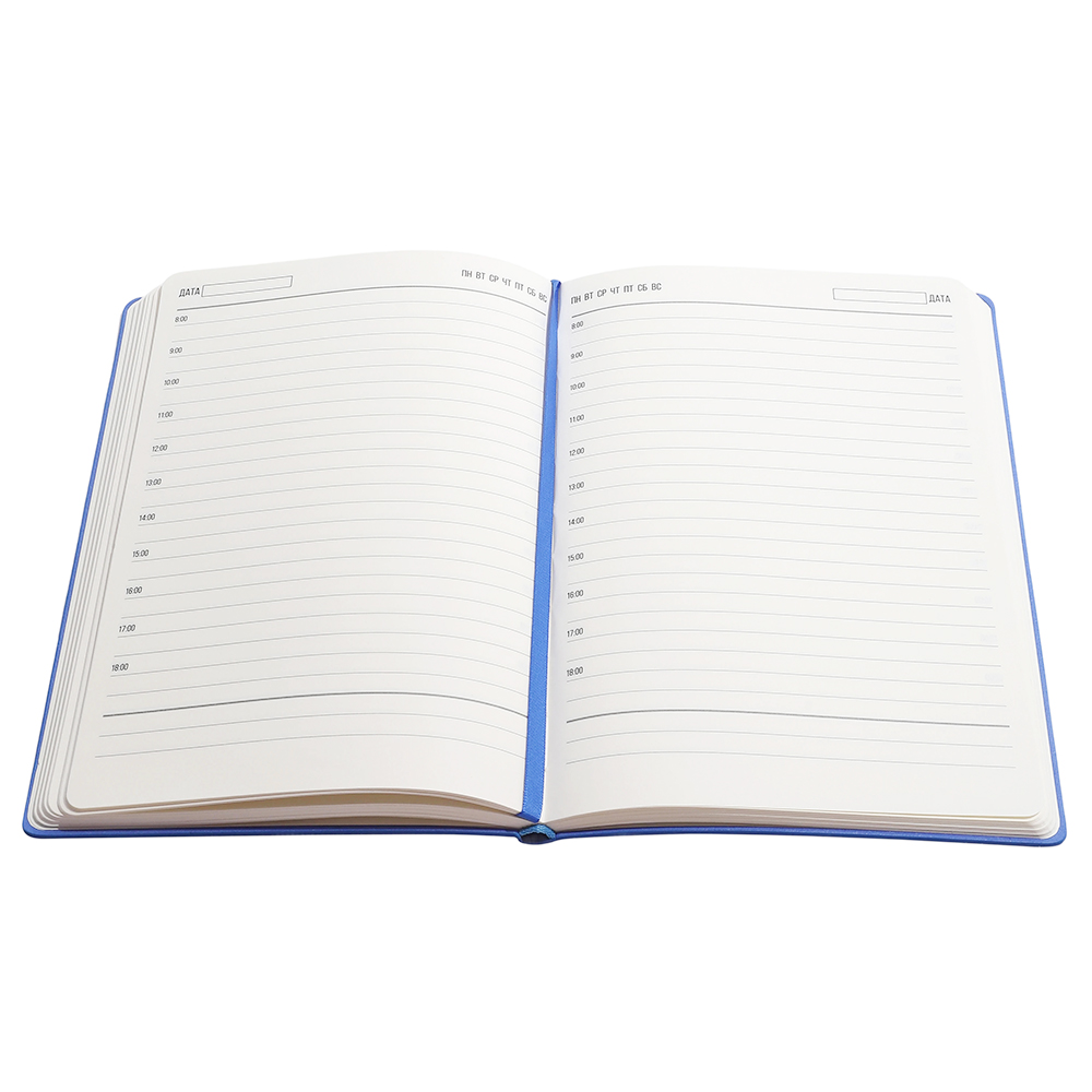 Ежедневник A5 недатированный Franco в мягком переплёте, синий