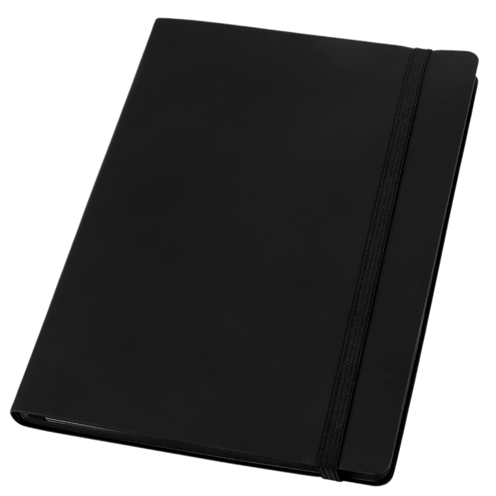 Ежедневник A5 недатированный Dante в мягком переплёте софт-тач, чёрный