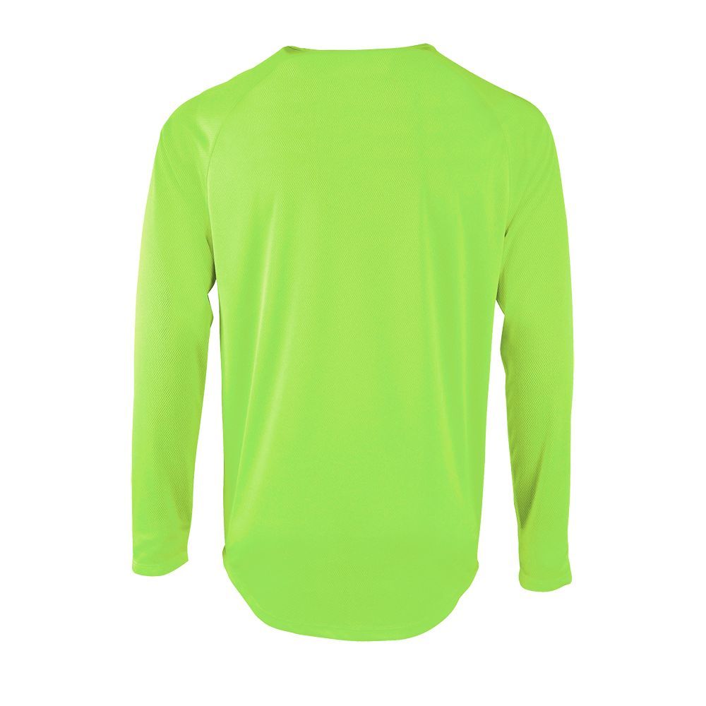 Футболка с длинным рукавом Sporty LSL Men неоново-зеленая, размер XL