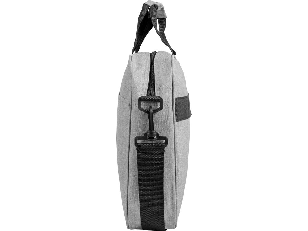 Сумка «Брейв» для документов и ноутбука 13,3", светло-серый/черный