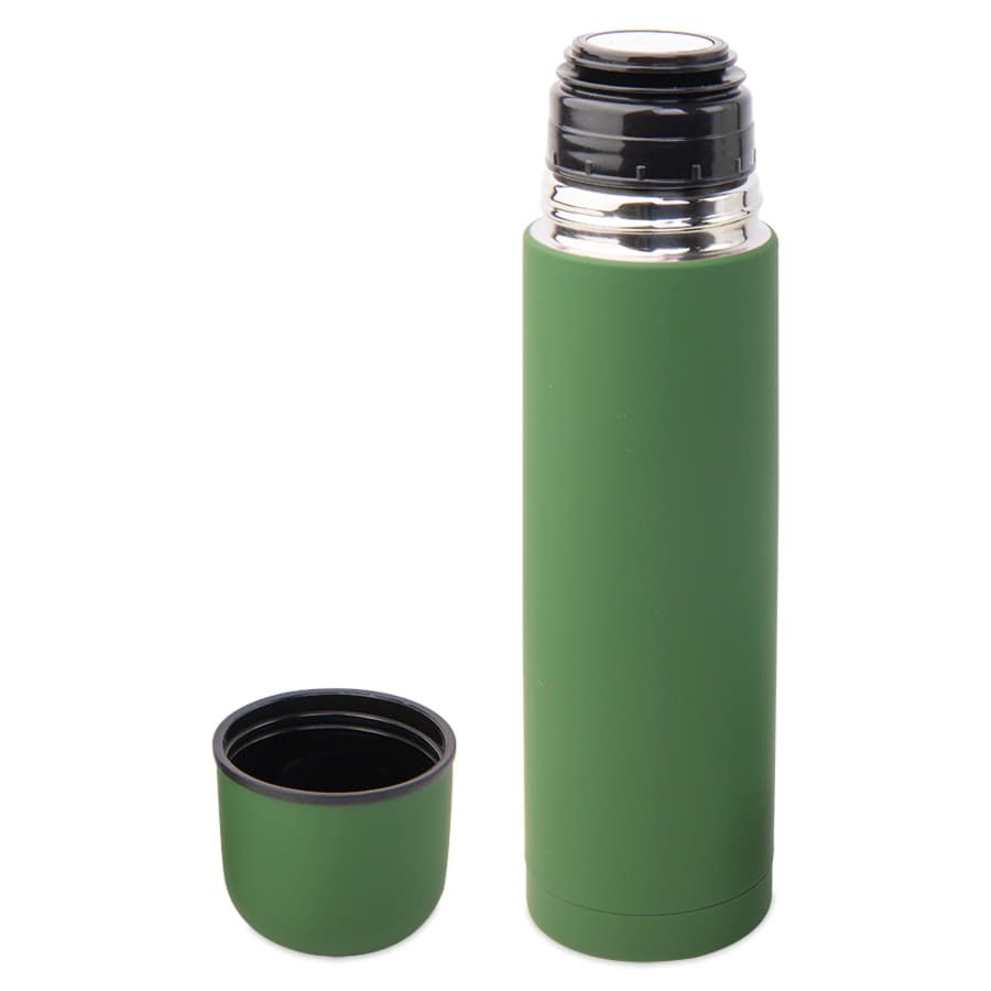 Термос SOFT, 500 мл; зеленый; нержавеющая сталь с прорезиненным покрытием