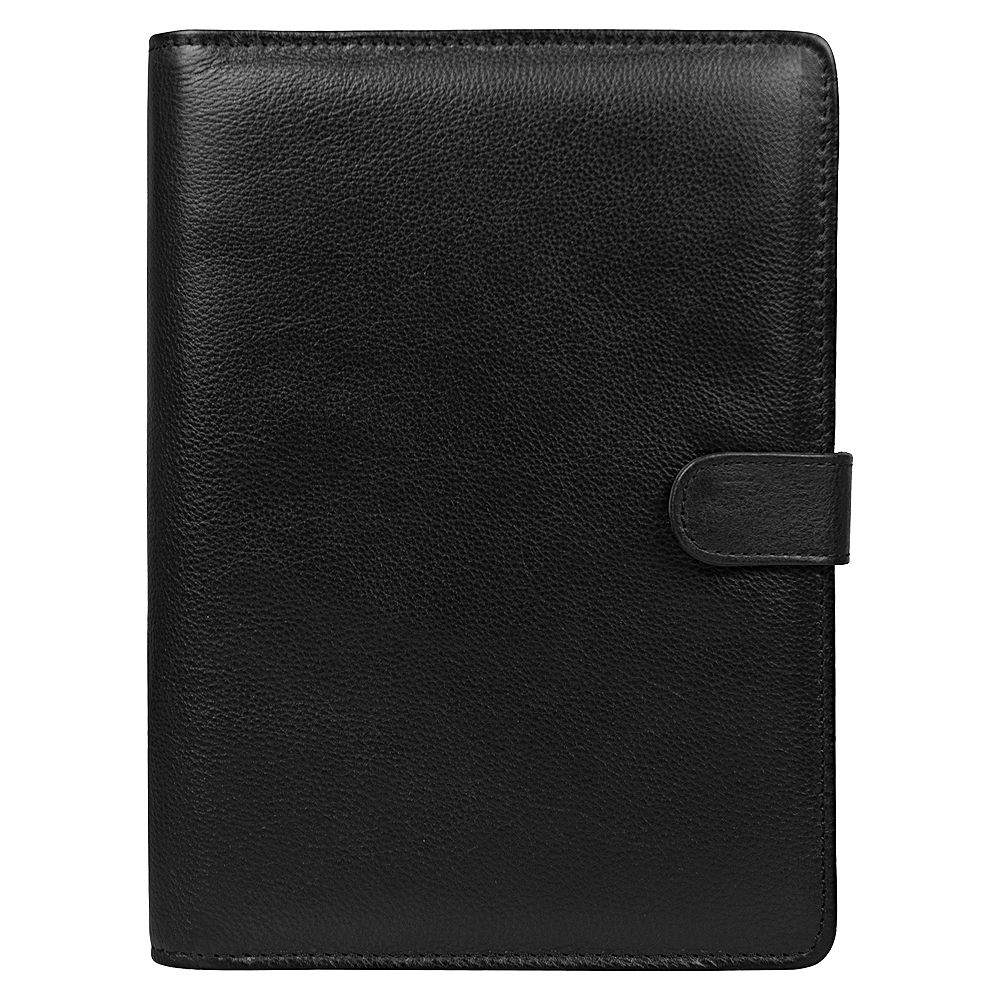 Ежедневник в суперобложке Country Leather Sky A5+ из нат. кожи, черный, недатированный, с магнитным клапаном, с блокнотом в подарочной коробке