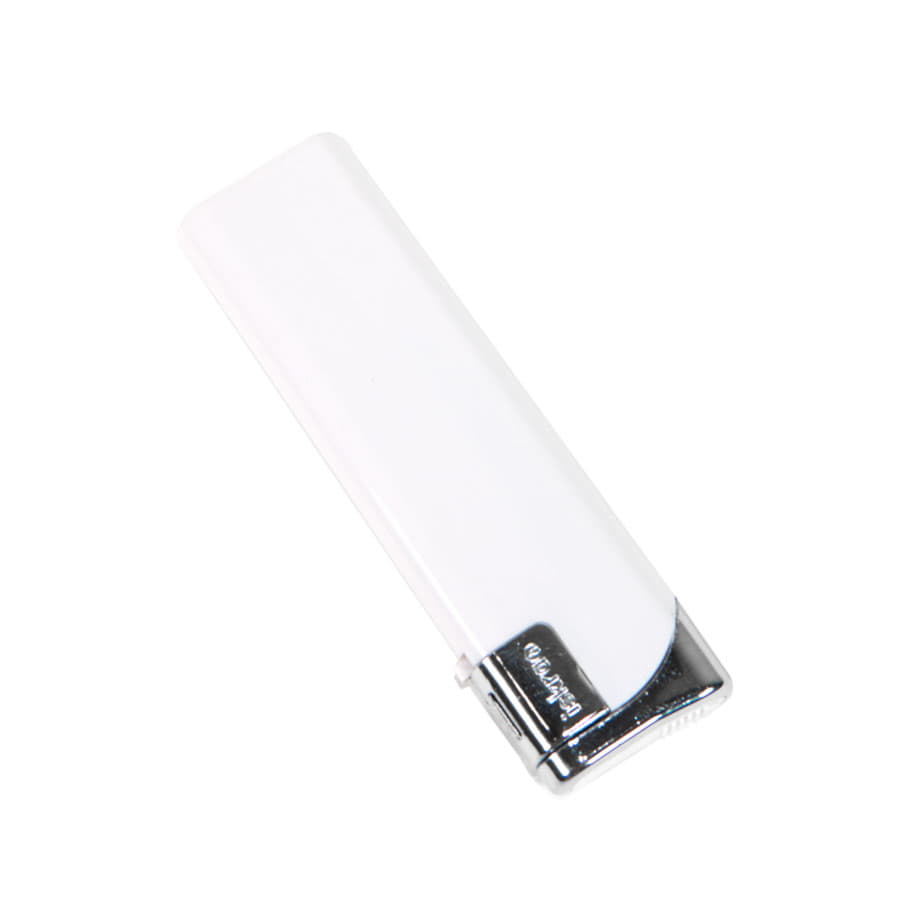 Зажигалка пьезо ISKRA, белая, 7,9х2,4х0,91 см, пластик