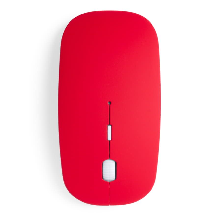 Мышь беспроводная LYSTER, красный, пластик