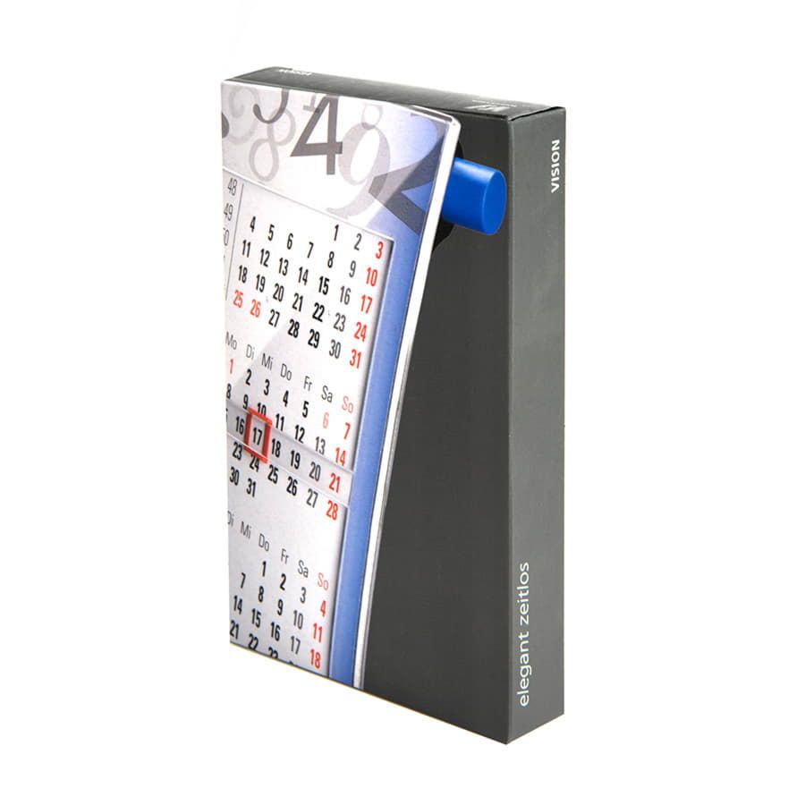 Календарь настольный на 2 года; размер 18,5*11 см, цвет- белый, пластик