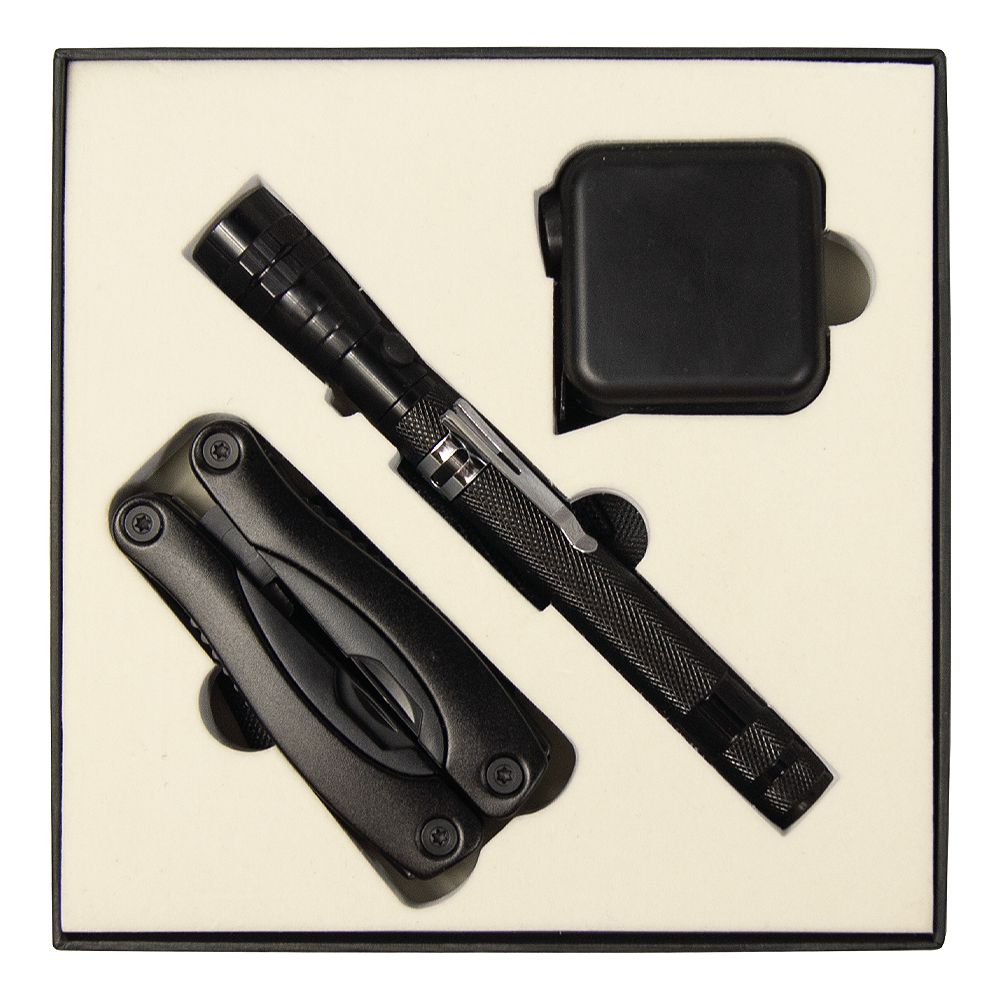 Набор подарочный Solution Superior Trio (Фонарь телескопический Tools Flashlight, рулетка Tools Master, 3 метра