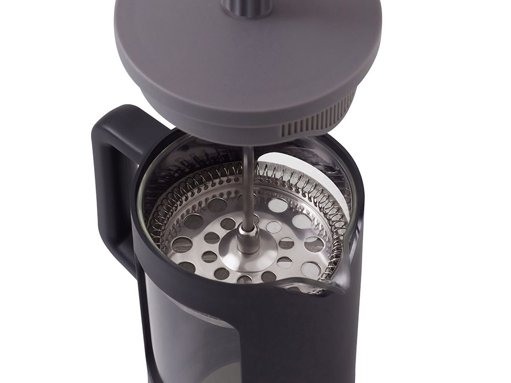 Френч-пресс "Double Tone", черный-серый