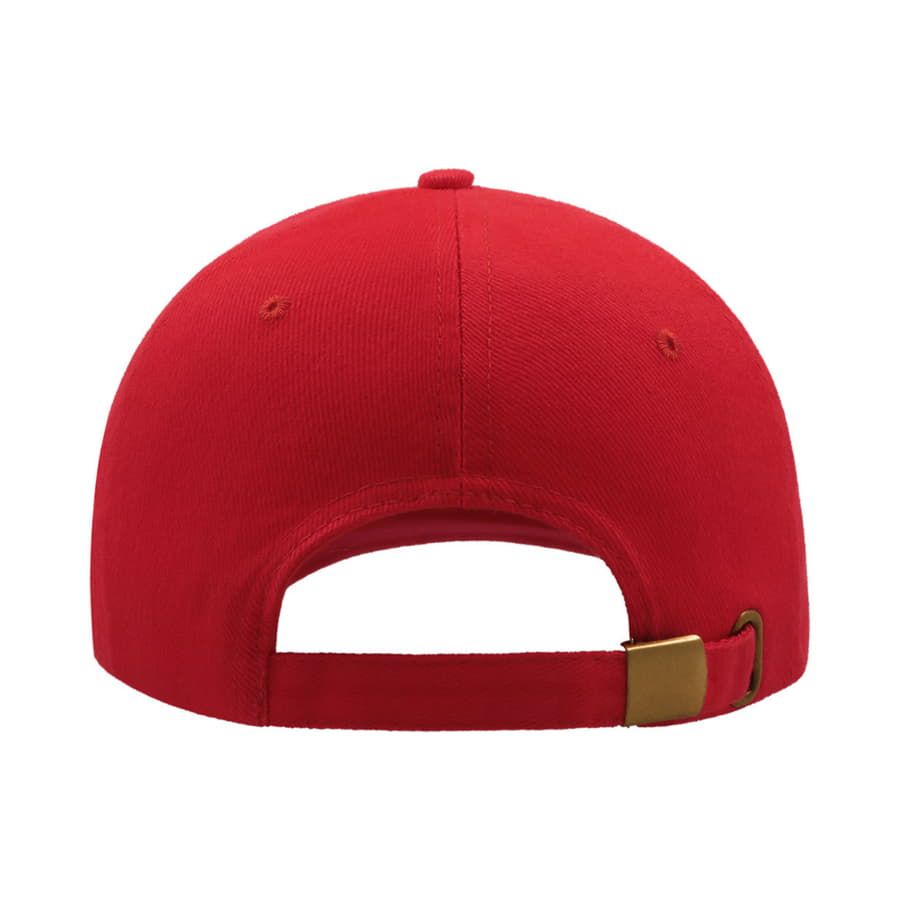 Бейсболка "LIBERTY SIX BUCKLE", 6 клиньев, металлическая застежка, красный, 100% хлопок, 250 г/м2