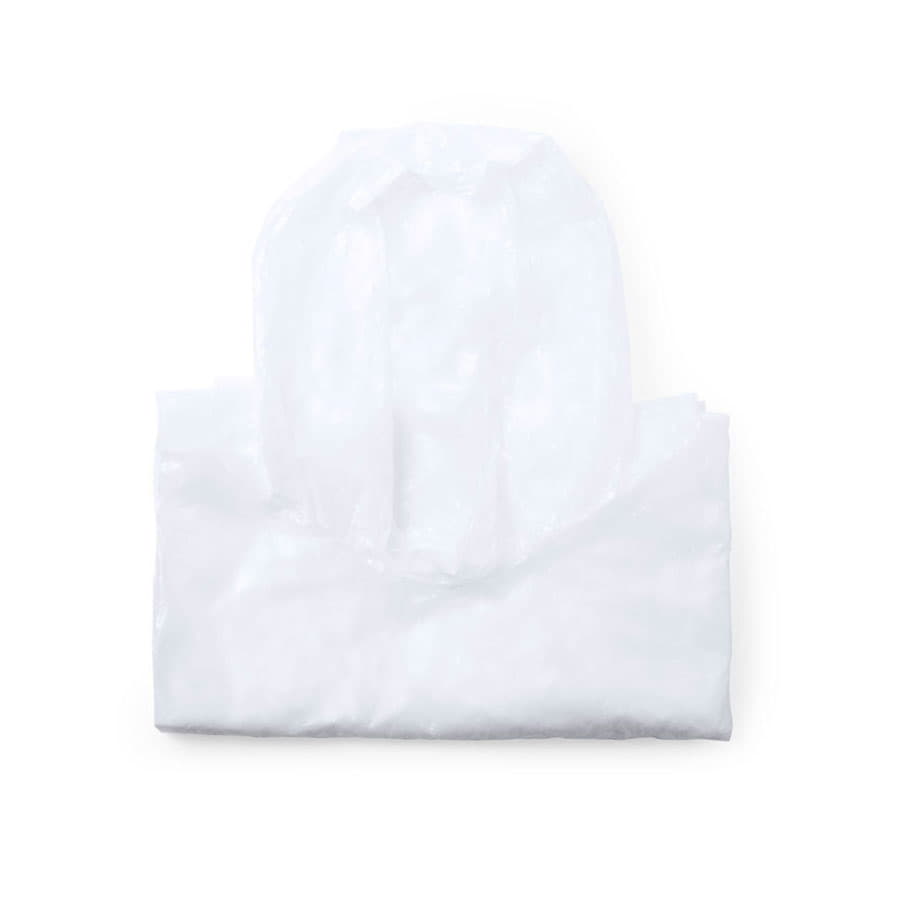 Дождевик BIRTOX белого цвета в белом футляре с карабином, 127 х 102 см. материал LDPE Дождевик BIRTOX белого цвета в белом футляре с карабином, 127 х 102 см. материал LDPE