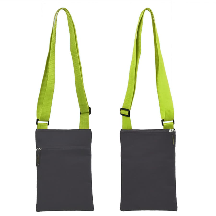 Сумка для документов "ACTIVE" с карманом на молнии,  зеленый, 18х24 см, полиестер