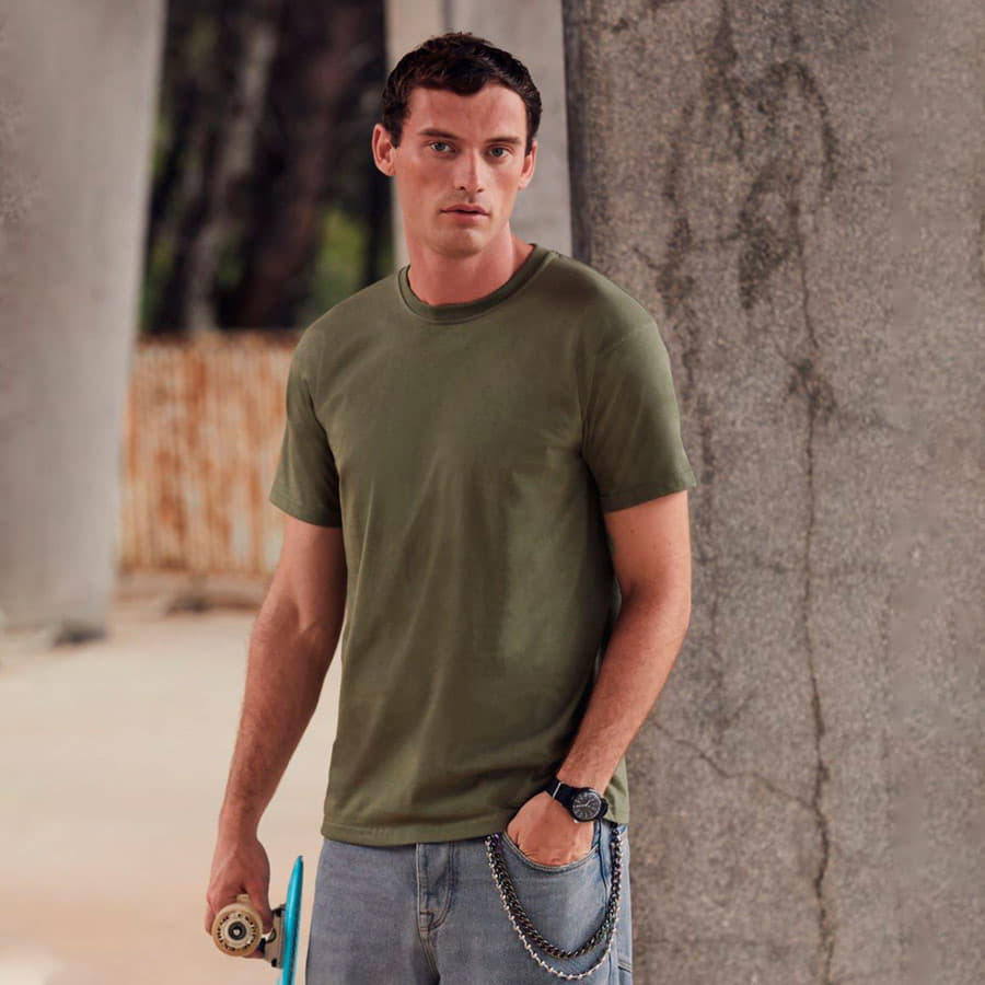 Футболка мужская "Super Premium T", белый_S, 100% хлопок, 190 г/м2