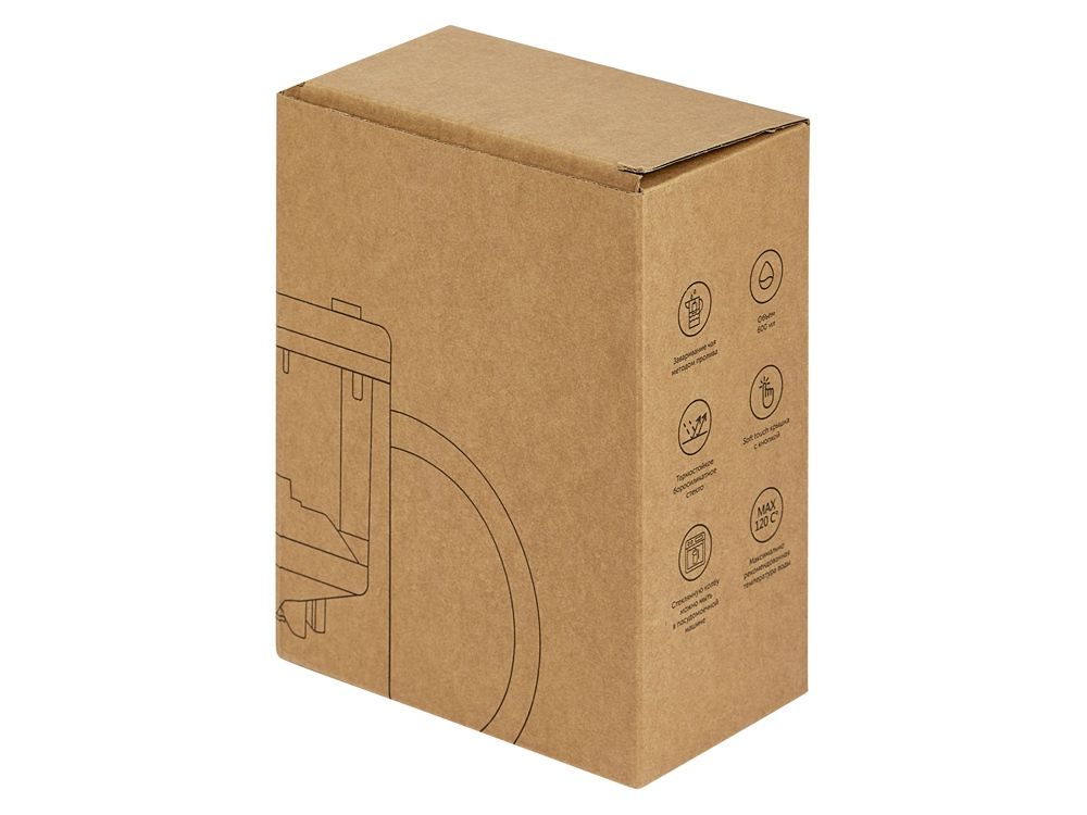 Стеклянный заварочный чайник "Gunfu", 600 мл